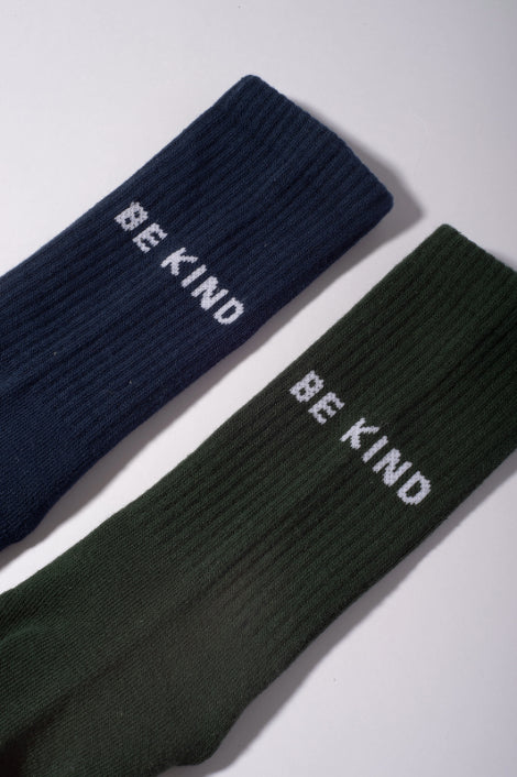 BE KIND Crew  Socks 2 Pack