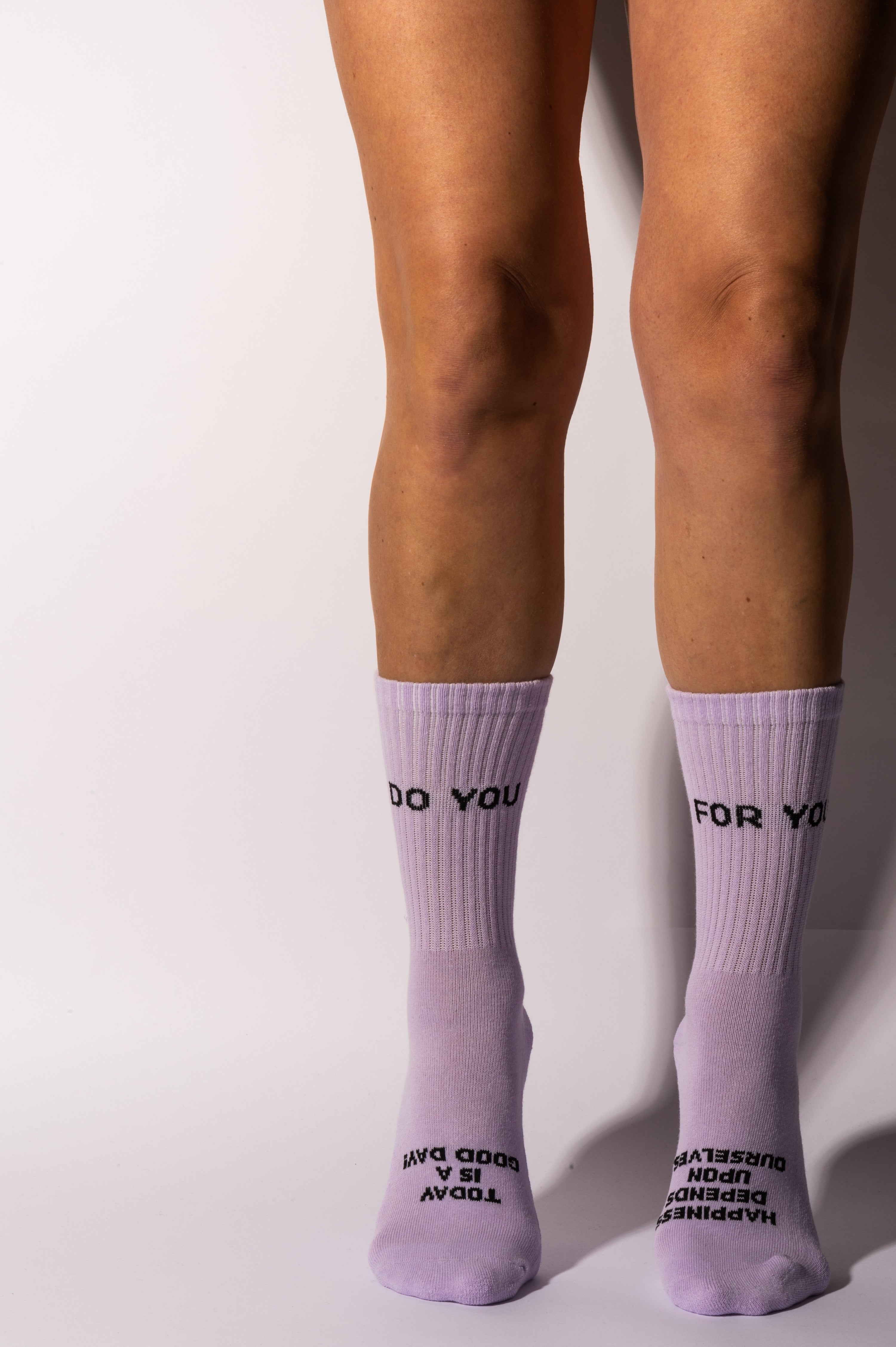FOR YOU Women's Crew Socks - Lilac