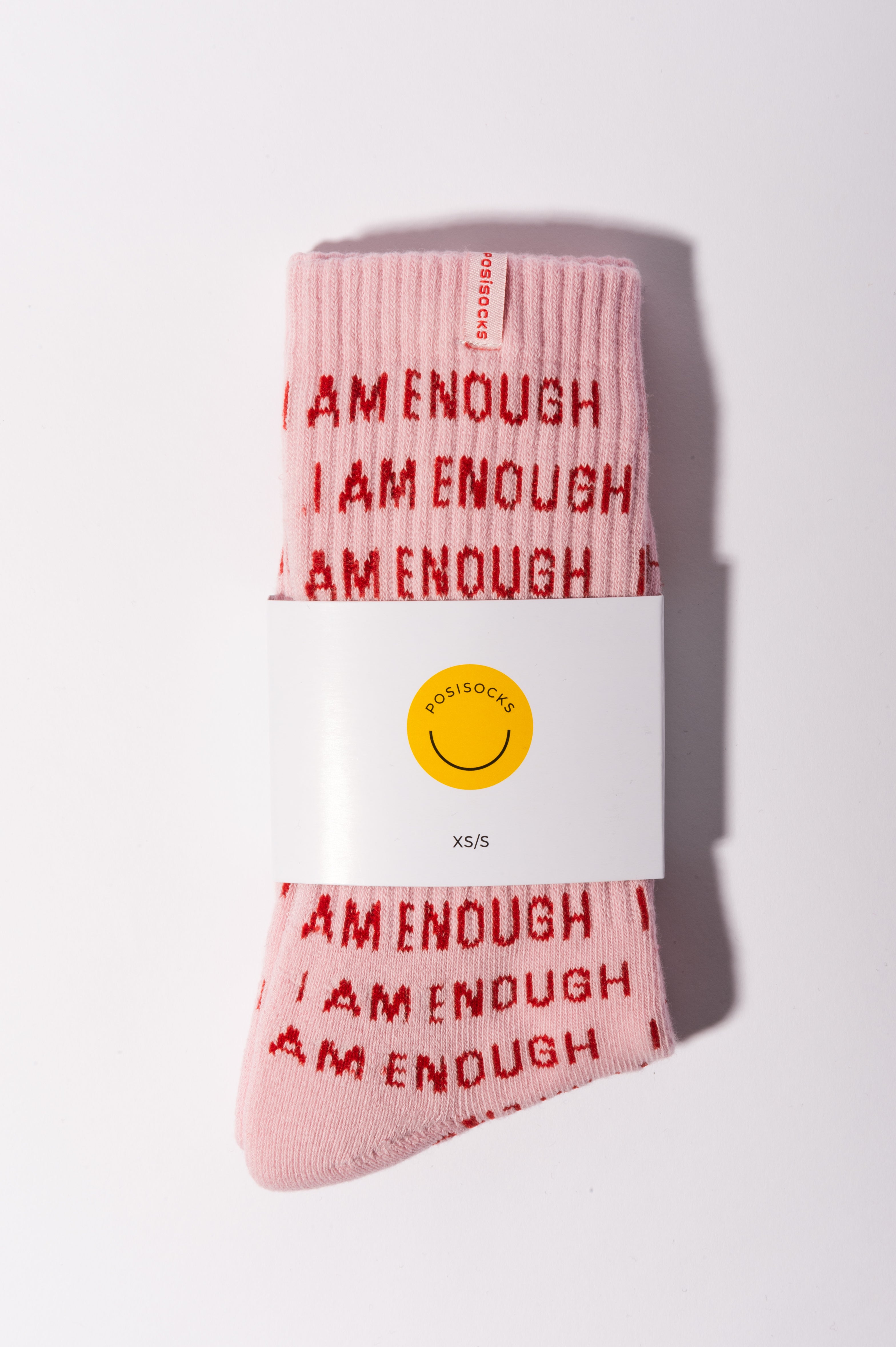 Blush I AM ENOUGH  Women's Crew Sock